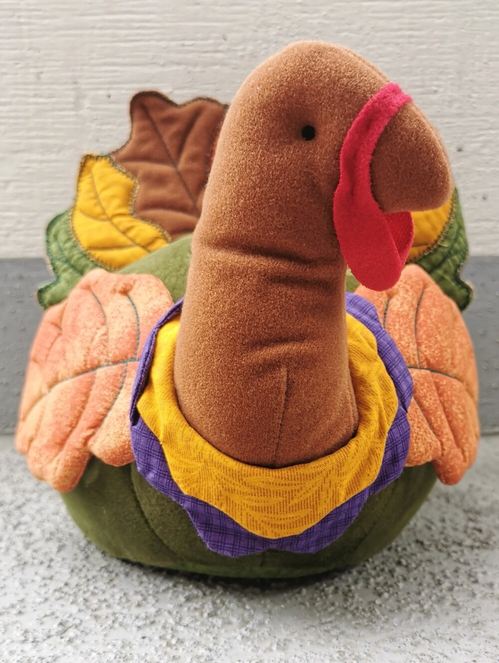 Vintage Hallmark "Winslow" Turkey Centerpiece Plush Decoration